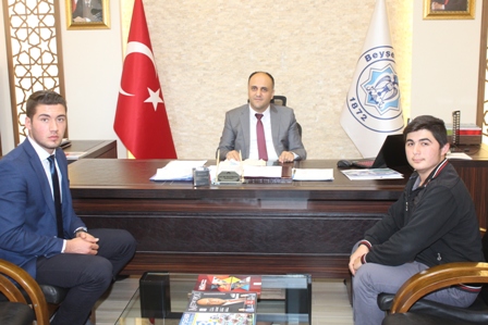 İlçe Öğrenci Temsilcisi’nden Beyşehir Belediyesi’ne ziyaret