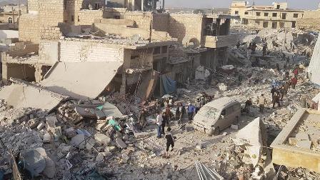 Halep'te pazar yeri saldırısında ölü sayısı 57'ye yükseldi