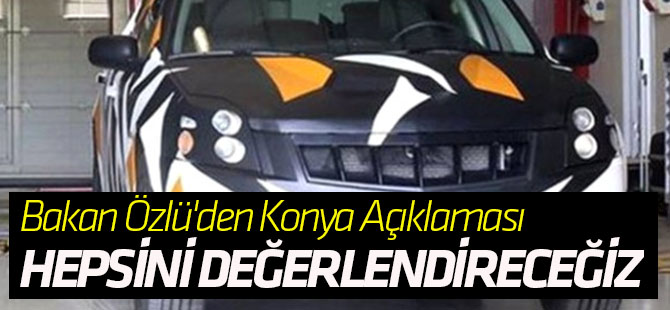Bakan Özlü'den Yerli Otomobil Açıklaması