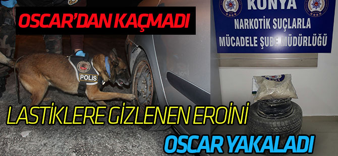 Otomobilin lastiklerinden uyuşturucu çıktı