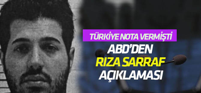 ABD'den Rıza Sarraf açıklaması