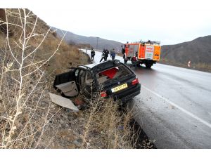 Sivas’ta trafik kazası: 2 yaralı