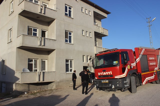 Karapınar'da ev yangını