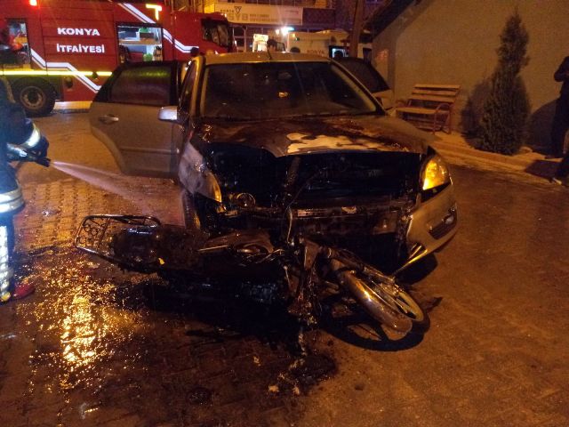 Konya'da trafik kazası: 4 yaralı