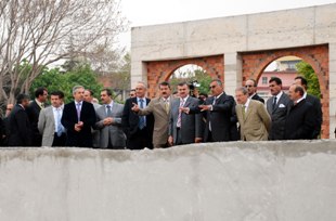 Akyürek Kültür Park inşaatını inceledi