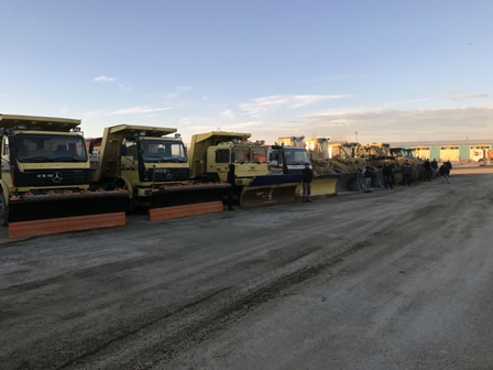 Çumra'da karla mücadele ekibi hazır