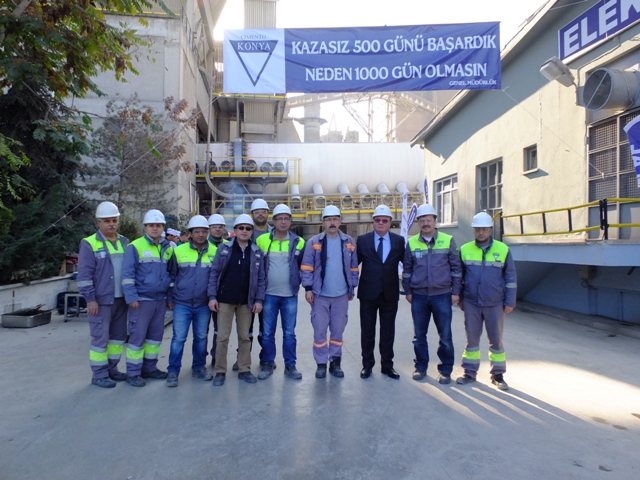 Konya Çimento’da hedef, kazasız bin gün