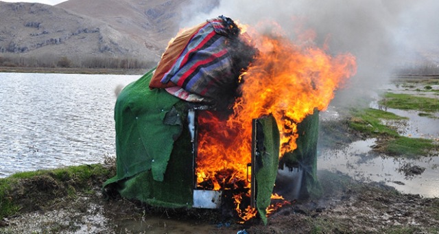 Eskimo evi değil, kaçak avcı kulübesi