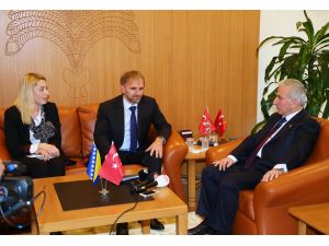 Bosna Hersek'in Ankara Büyükelçisi Sadoviç'ten Vali Kamçı'ya ziyaret