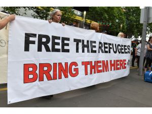 Avustralya'da mülteci hakları savunucularından gösteri