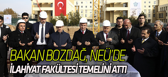 Bakan Bozdağ, NEÜ'de