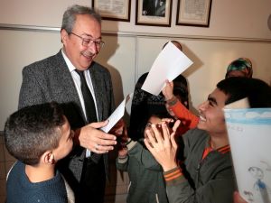 Başkan Ünver, özel öğrencilerle bir araya geldi