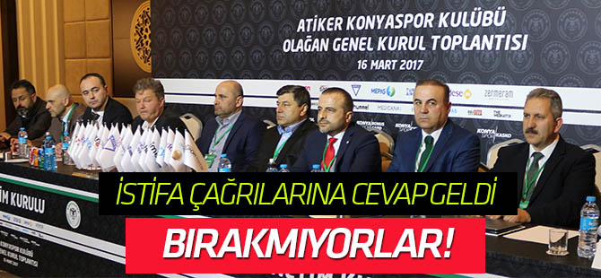 Konyaspor yönetiminden istifa çağrılarına yanıt geldi