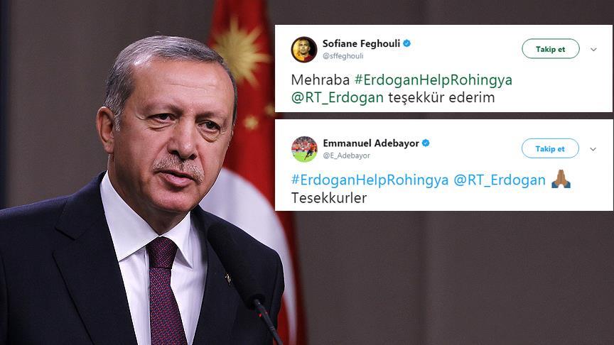 Feghouli ve Adebayor'dan Cumhurbaşkanı Erdoğan'a teşekkür
