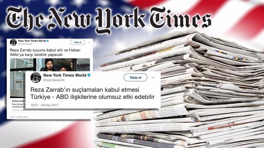 NYT, 'Türkçe Twitter paylaşımlarının' gerekçesini açıklayamadı