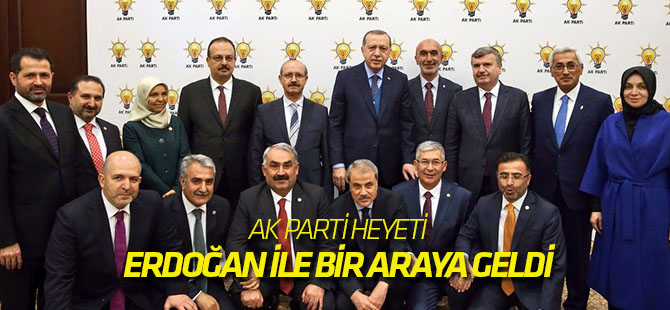 AK Parti heyeti Erdoğan ile görüştü