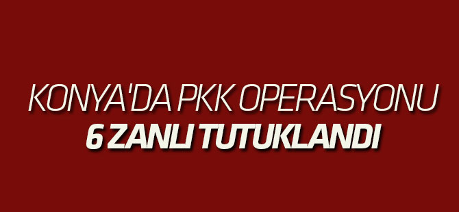 Konya'da PKK/KCK operasyonu
