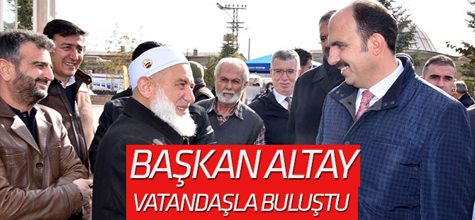 Altay: "Allah birlik ve beraberliğimizi bozmasın"