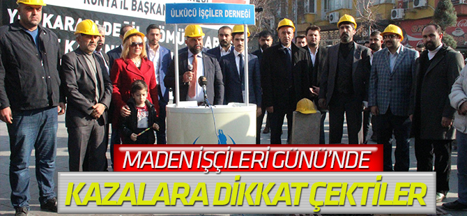 Temsili mezara kömür döküp madendeki iş kazalarına dikkat çektiler