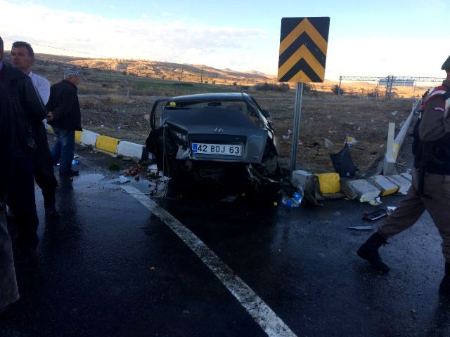 Konya'da trafik kazası: 4 yaralı
