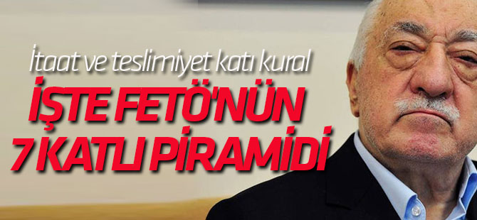 İşte FETÖ'nün 7 katlı piramidi