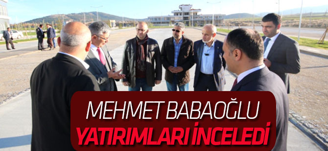 Babaoğlu Beyşehir'de İncelemelerde Bulundu
