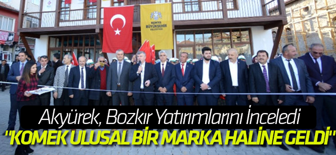 Başkan Akyürek, Bozkır Yatırımlarını İnceledi