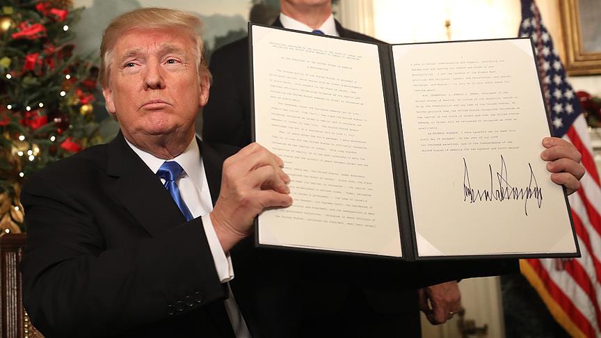 ABD'nin Kudüs'ü İsrail'in başkenti olarak tanımasına tepkiler