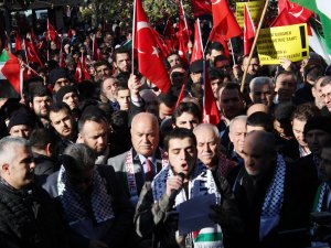 Konya'da  ABD'nin Kudüs kararı protesto edildi