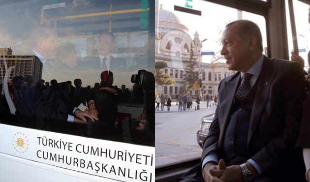 Makam arabasından indi, Mabeyn Köşkü'ne o otobüsle gitti!