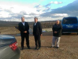 Ağralı, yeni devlet hastanesi ve termal tesis sahası çalışmalarını yerinde inceledi