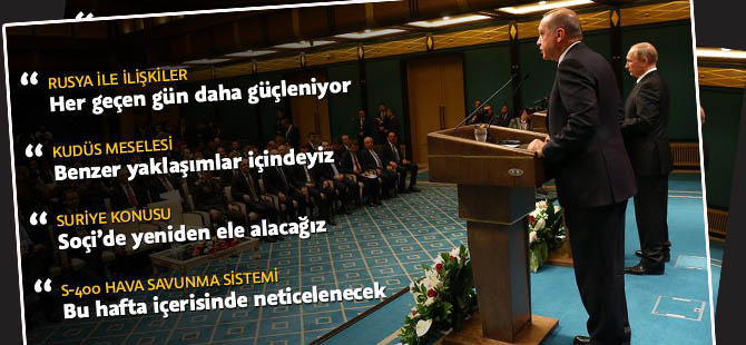 Erdoğan-Putin ortak basın toplantısı