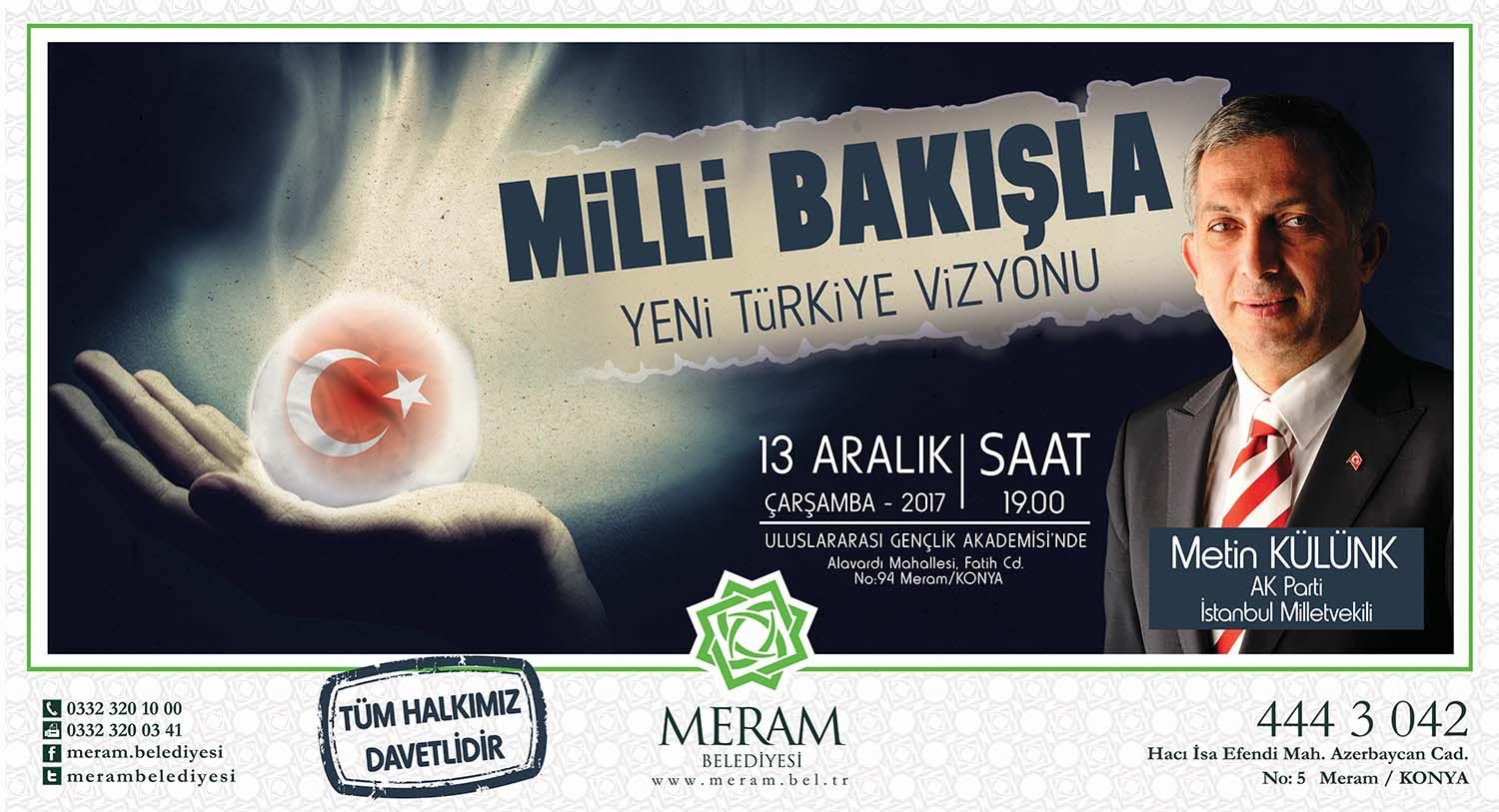 Külünk, ‘Yeni Türkiye Vizyonu’nu anlatacak
