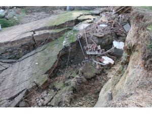 GÜNCELLEME - Bolu'da heyelan