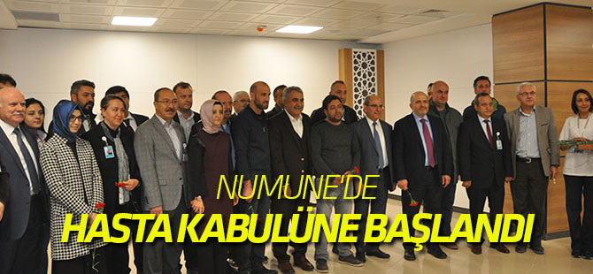 Numune'de hasta kabulüne başlandı