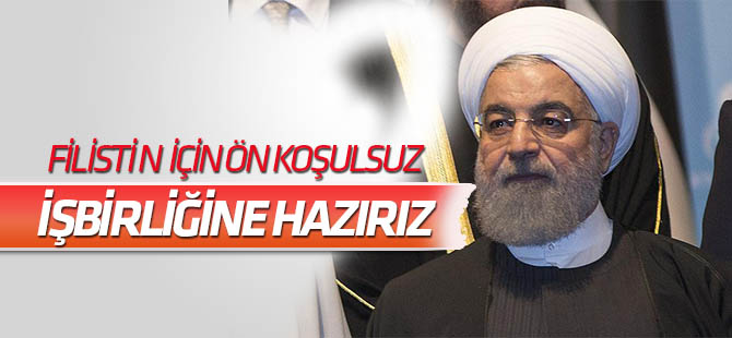 Ruhani: Müslüman ülkelerin her biriyle iş birliğine hazırız