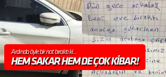 Bu sürücü hem sakar, hem de çok kibar!