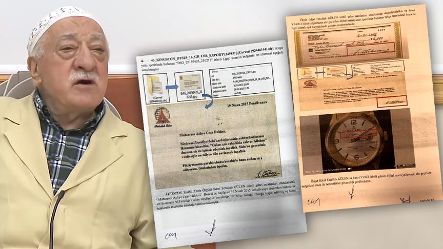 Teröristbaşı Gülen'in örgüt mensuplarına verdiği talimat yazısı ortaya çıktı