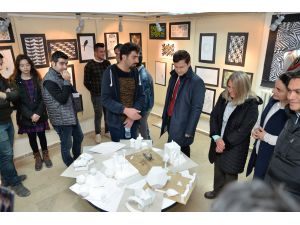 Hacıbektaş'ta resim sergisi açıldı