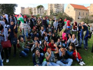 Lübnan'da Kudüs protestoları