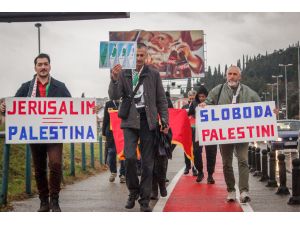 Karadağ'da "Kudüs" protestosu