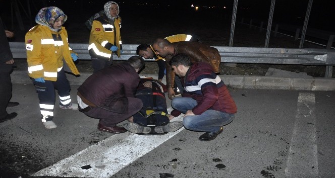 İki otomobilin çarpıştığı kazada 1 kişi yaralandı