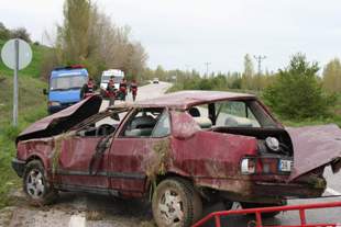 Beyşehir'deki kazada 3 yaralı