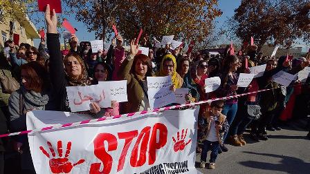 IKBY'de kitlesel gösteri