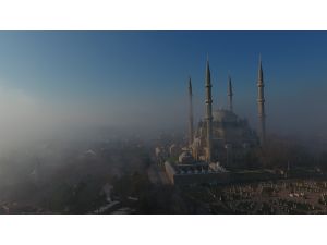 Selimiye sis altında büyülüyor