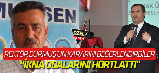 "Rektör Aydın, ikna odalarını hortlattı"