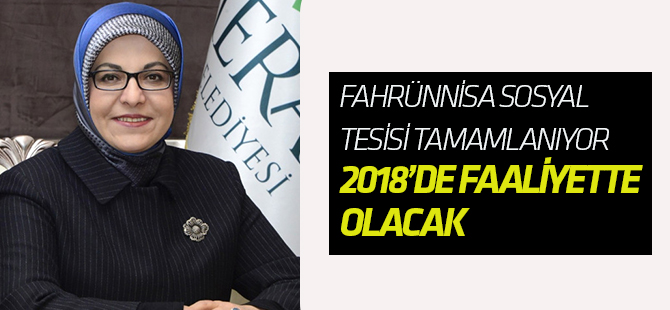 Meram'da Fahrünnisa Sosyal Tesisi Tamamlanıyor