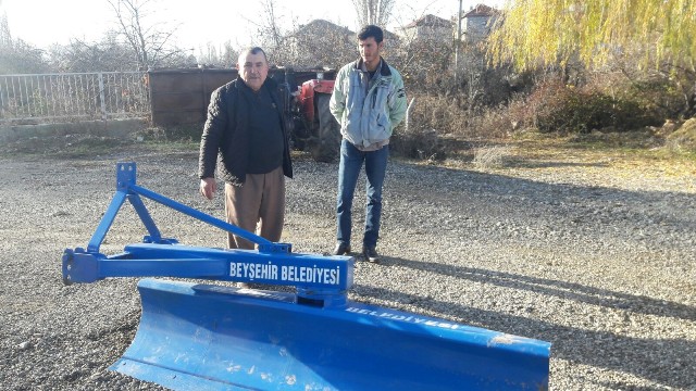 Beyşehir’de 15 mahalleye daha karla mücadele ekipmanı