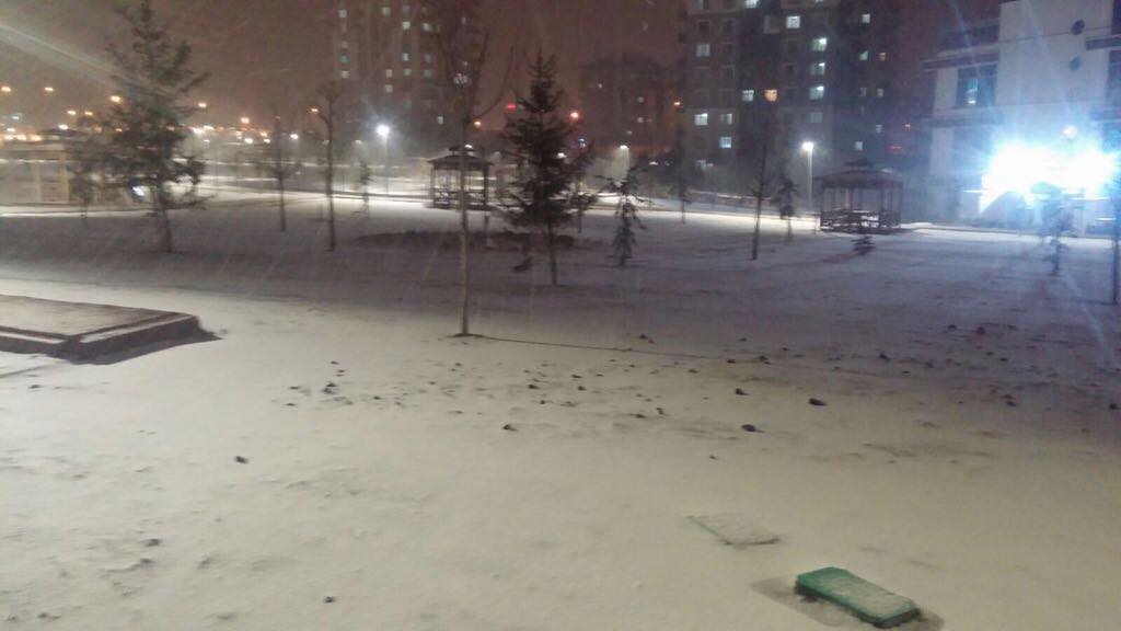 Konya'ya beklenen kar geldi!