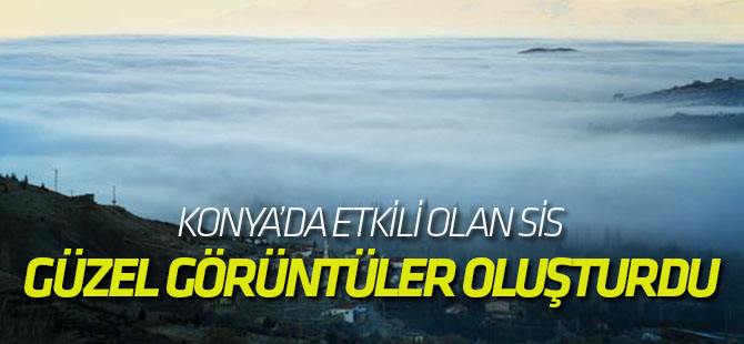 Konya'da Yoğun Sis Etkili Oldu